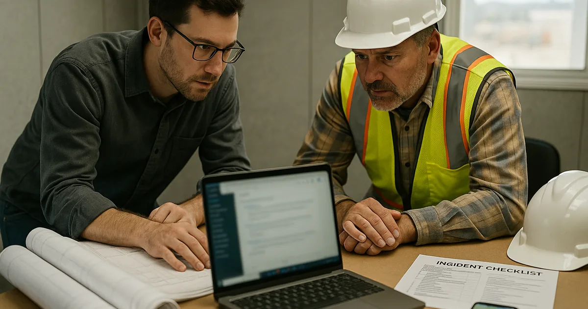 An on-site IT consultant reviews access and project files to locate compliance gaps and limit operational disruption.