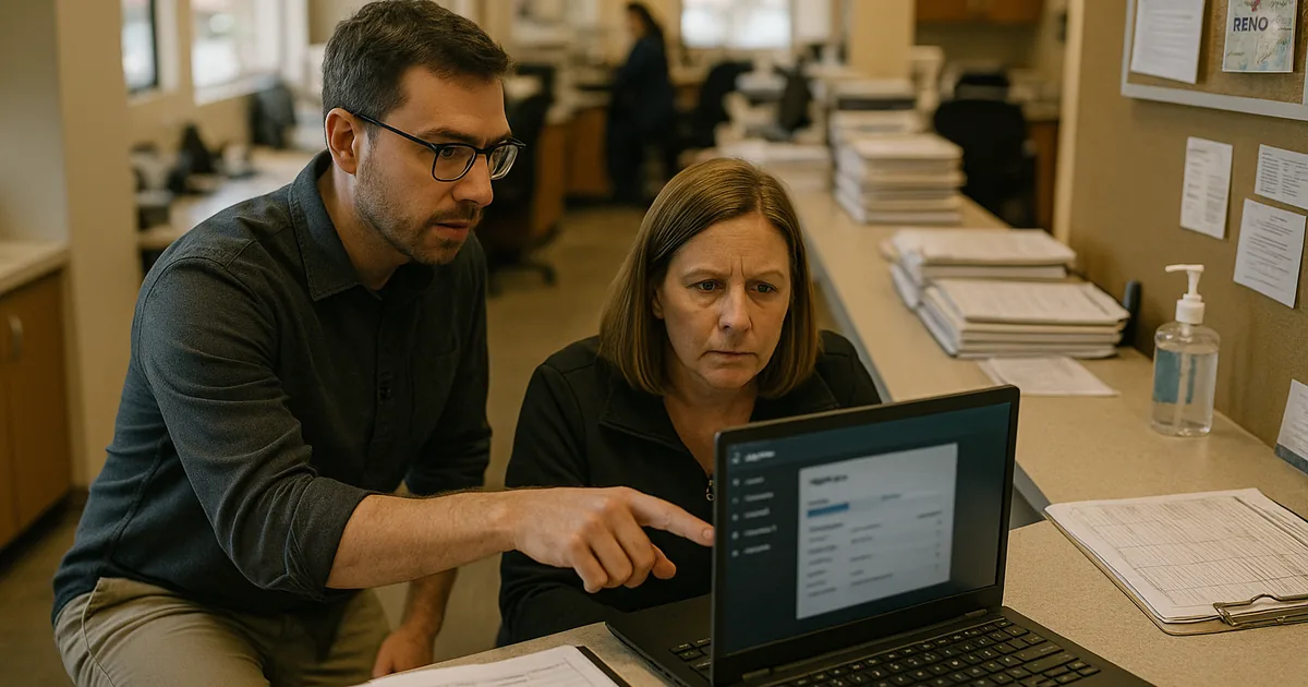 An on-site identity review with sign‑in evidence and runbook checklists helps restore access without disrupting patient flow.