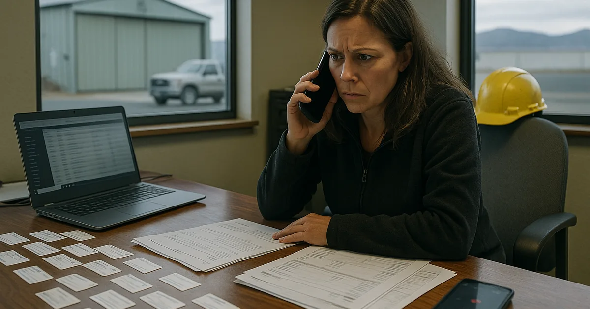 An office manager coordinates between multiple vendors during an incident, showing how fragmented support delays response.