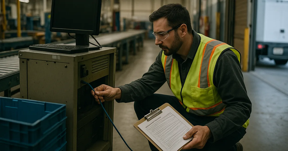 On-site containment and initial evidence preservation at a manufacturing workstation shows the practical first steps that limit spread and document the incident.