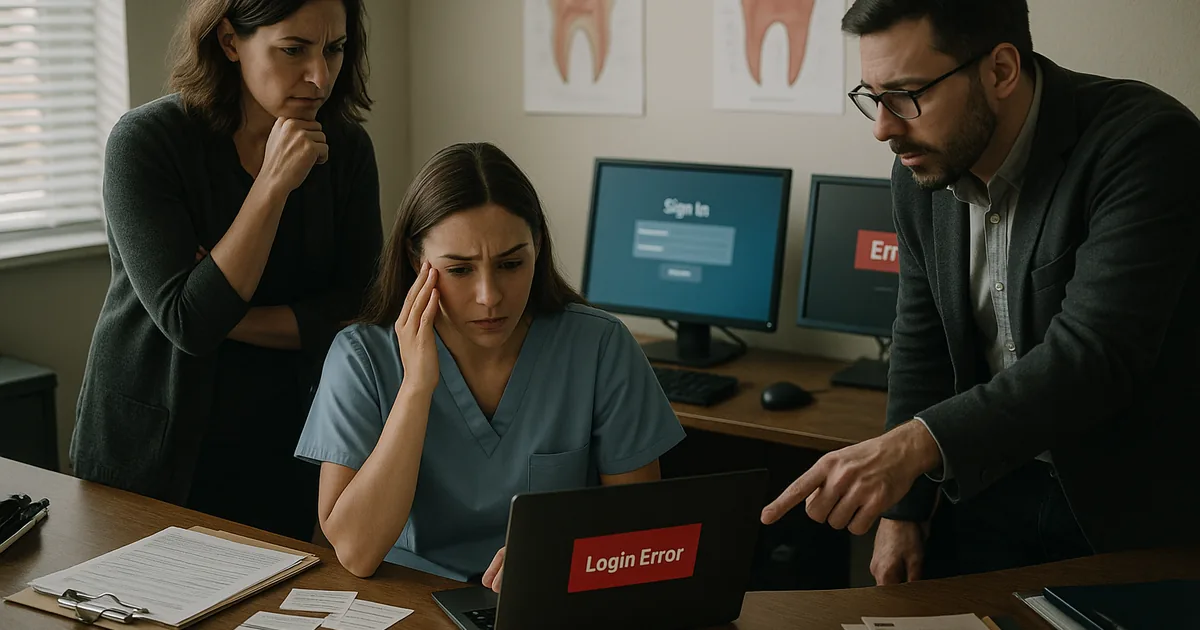 Front-desk login failures often signal deeper identity and endpoint problems that interrupt patient intake and billing.