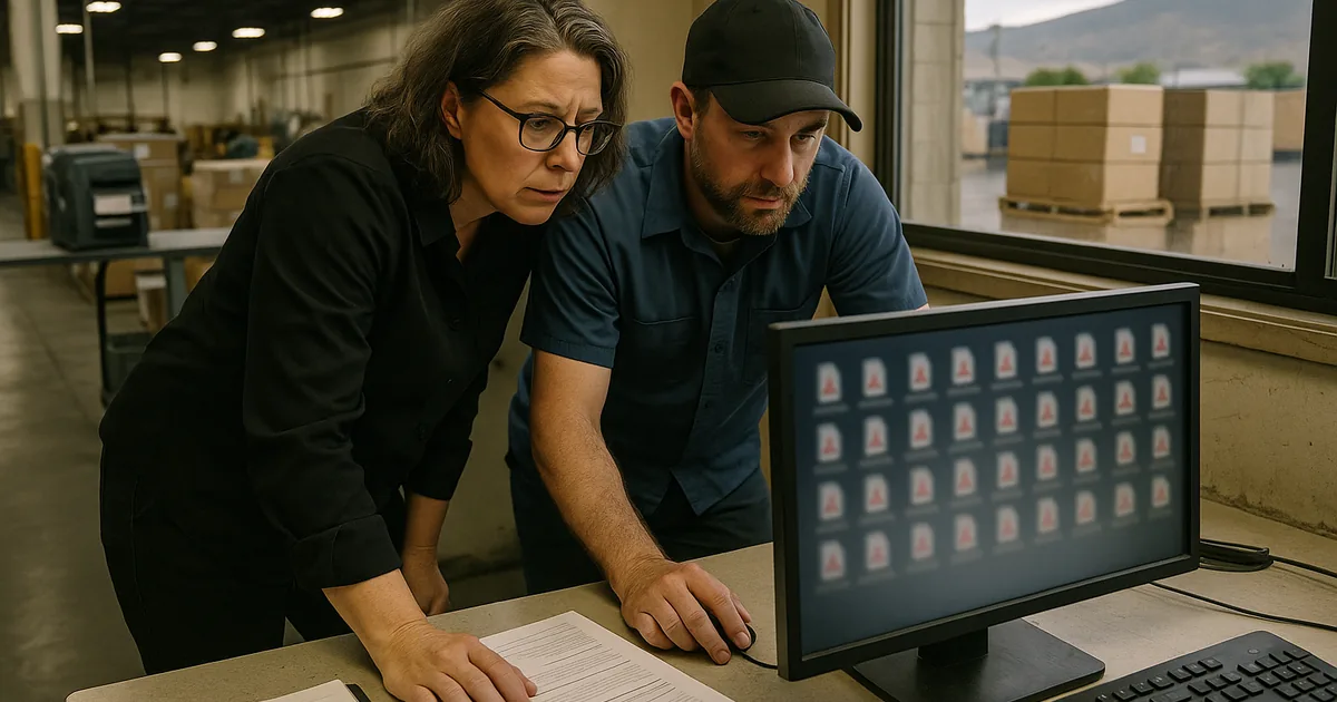 A real-world incident review combines visible file issues with identity and endpoint investigation to find the root cause.
