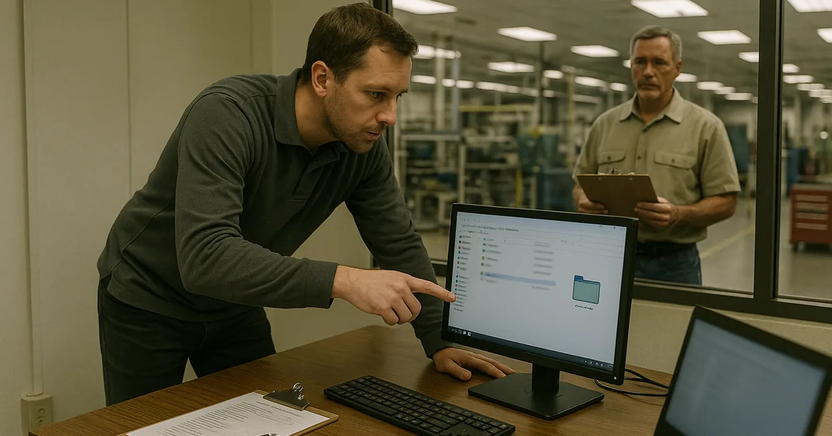 On-site triage at the plant shows how file encryption quickly disrupts production when controls and recovery priorities are not aligned.