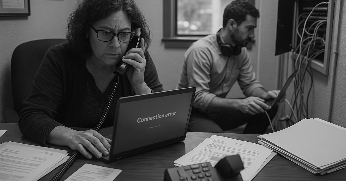A real outage triage moment shows how fragmented vendor ownership turns a single fault into a full-day disruption.