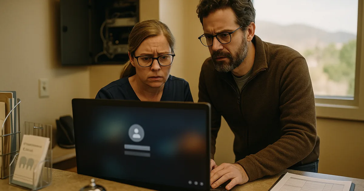 A front-desk login failure often reflects an untested restore sequence that interrupts patient check-in and billing.