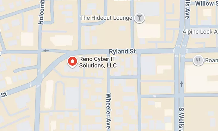 Map to RCS Office in Reno