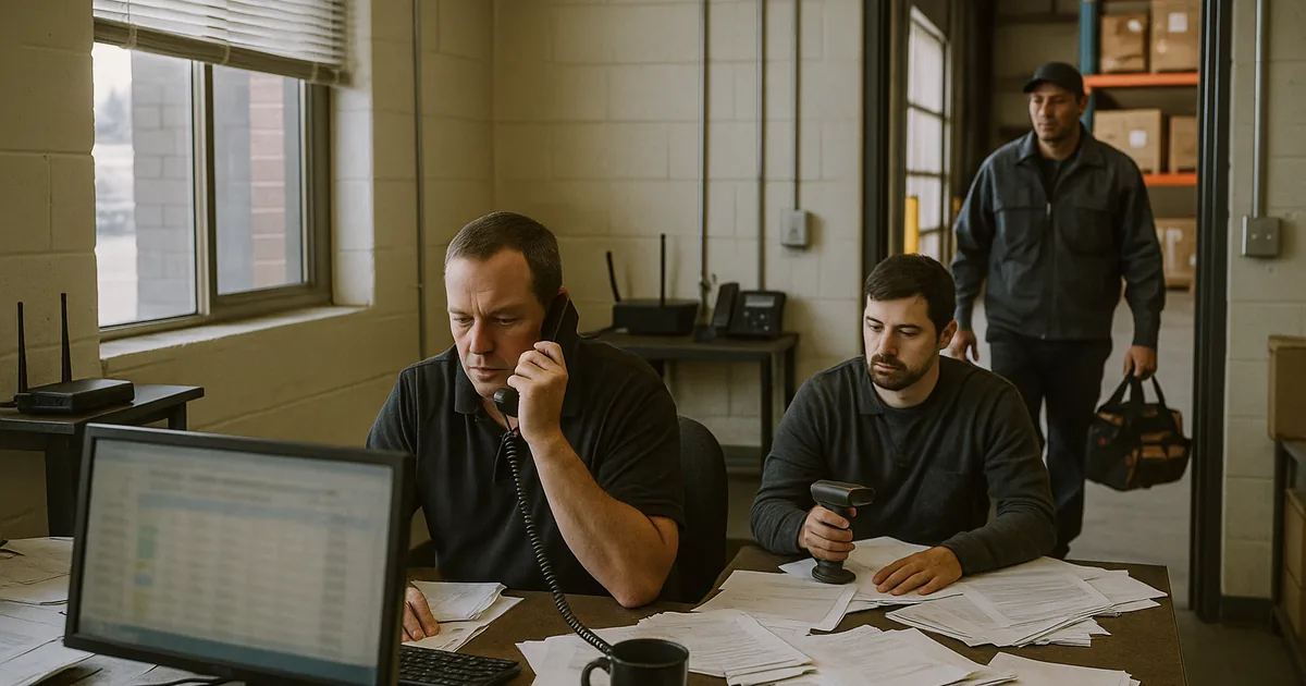 A real stoppage in the dispatch office shows how fragmented vendor responsibilities can leave staff idle until a single incident owner coordinates recovery.