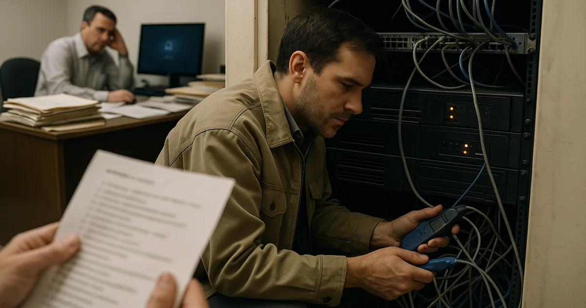 On-site troubleshooting in a Sparks law office demonstrates how aging infrastructure and delayed refreshes turn into visible outages that disrupt billing and case access.